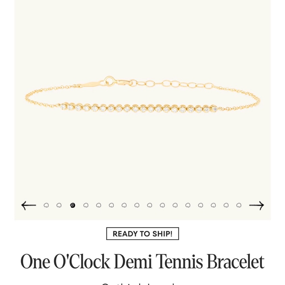 Catbird NYC 14K gold Diamond tennis bracelet